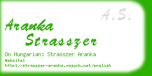 aranka strasszer business card